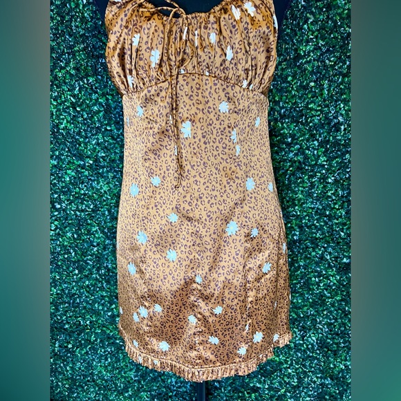 For Love and Lemons | Tawney Mini Dress - Cheetah Flower - Picture 4 of 12